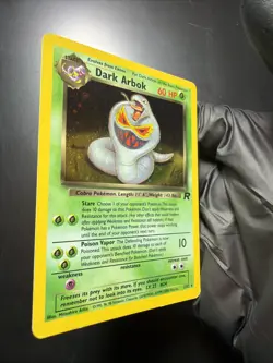 Pokemon Dark Arbok Holo Rare TCG Card 2/82 Swirl 🌀🐍 MP - Image 2