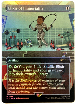 MTG Elixir of Immortality RAINBOW FOIL Fallout Secret Lair 1634 NM - Image 1