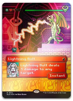 Lightning Bolt (1822) (Rainbow Foil) #1822 (NM) Secret Lair Drop SLD Magic MTG - Image 1