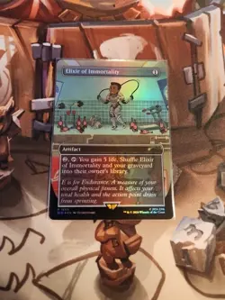 MTG Magic the Gathering Secret Lair Rainbow Foil Fallout Elixir of Immortality - Image 1