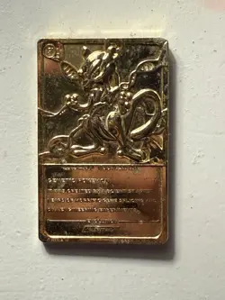 Pokemon 1999 23k Gold Plated Vintage Trading Card Burger King Promo - Mewtwo - Image 2