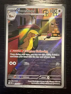 Gumshoos 2025 Pokemon Mega Evolution 153/132 Illustration Rare NM-MINT! - Image 1
