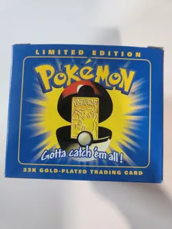 1999 Pokemon Burger King 23k gold plated Pikachu trading card - Image 3