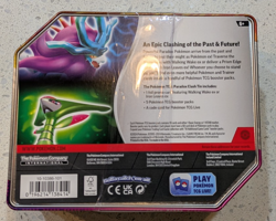 Pokemon TCG Paradox Clash Iron Leaves EX Sealed Tin New Trading Cards - Image 2