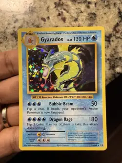 Pokemon TCG XY Evolutions Gyarados Holo Rare Card 34/108 - Image 1