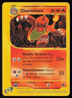 Pokemon Vintage Charmeleon 073/165 Expedition Non-Holo - HP / DMG - Image 1