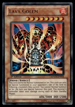 LAVA GOLEM SDMA-EN014 ULTRA RARE STRUCTURE DECK: MARIK (TCG) YU-GI-OH - Image 1