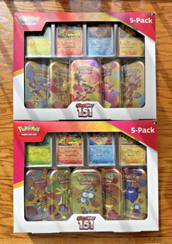 Pokemon Scarlet & Violet 151 Mini Tins 5-Pack! Costco Bundle! (2 Sealed Boxes!) - Image 1