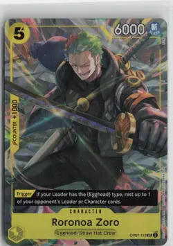 Roronoa Zoro Illustration Box Vol.3 OP07-113 One Piece Promotion Cards UC NM Eng - Image 1