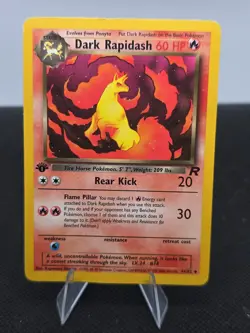 Dark Rapidash 1st edition Team Rocket 44/82 WOTC vintage Pokemon - Image 1