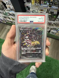 2022 POKEMON JPN SWORD & SHIELD LOST ABYSS #111 FULL ART/GIRATINA V PSA 10 - Image 1