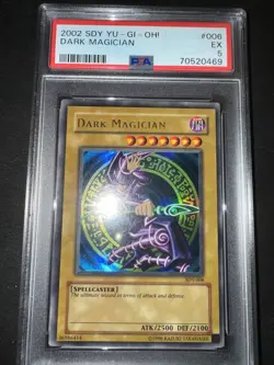PSA 5 - Dark Magician SDY-006 Unlimited Edition Ultra Rare YuGiOh 2002 Yugi Deck - Image 1