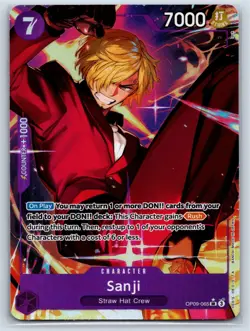 Sanji (Parallel) OP09-065 Emperors in the New World - English Alt Art NM Foil - Image 1