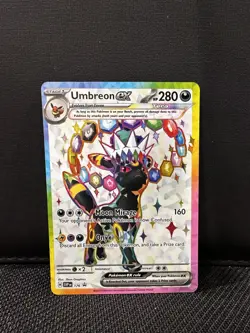 Umbreon EX 176 SV Black Star Promo NM Pokemon TCG Prismatic Evolutions - Image 1