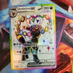 Umbreon EX 176 SV Black Star Promo NM Pokemon TCG Prismatic Evolutions Card - Image 1