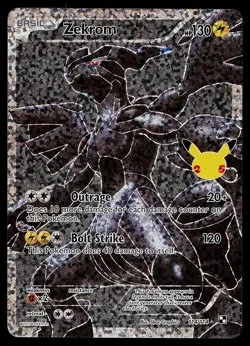 Pokemon Card - Zekrom Celebrations Classic Collection 114/114 Holo - Image 1