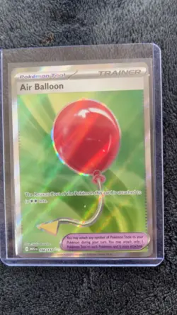 Pokemon TCG Mega Evolution Air Balloon 166/132 Secret Rare Near Mint NM Card - Image 1