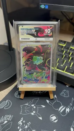 Pokemon TCG Bulbasaur Mega Evolution Illustration Rare Card 133/132 Ace 10 GM - Image 1