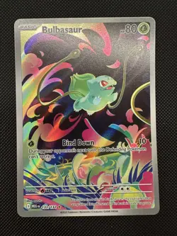 Pokemon TCG Card - Bulbasaur 133/132 Illustration Rare Mega Evolution - Image 1
