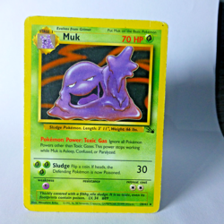 Muk 28/62 Non Holo Fossil Set Rare Pokemon WOTC MP - Image 1