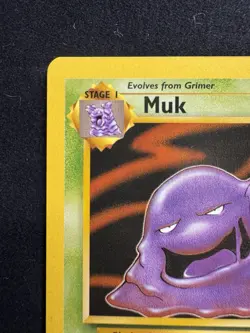 Pokemon Muk Card 28/62 Fossil Vintage WOTC Rare Non Holo - Image 2