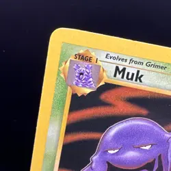 1st Edition Muk 28/62 Fossil Non Holo Rare 1999 WOTC Pokemon TCG Card LP - Image 2