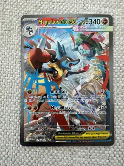 Pokemon TCG Mega Lucario EX 179/132 SIR Mega Evolutions English Nm+ Fresh Pull - Image 1