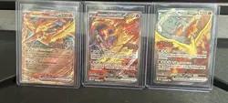 Pokemon TCG Team Rockets Moltres EX Card 229/182 Along with All Cards Shown - Image 1