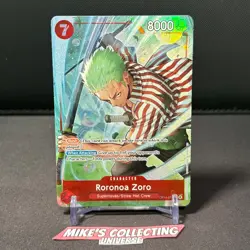 One Piece OP14-015 Roronoa Zoro Alt Art Foil - The Azure Sea’s Seven English NM - Image 1