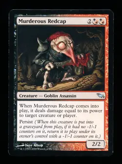 * * 1x Murderous Redcap x1 * * Shadowmoor MTG NM Near Mint or Close - Image 1