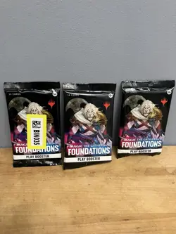 Magic: The Gathering, Foundations Play Boosters x3, New Unopened - Image 1