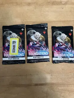 Magic: The Gathering, Foundations Play Boosters x3, New Unopened - Image 2