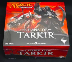 KHANS OF TARKIR Magic the Gathering Sealed Fat Pack bundle box 9 booster packs - Image 1