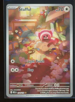 Stufful 2025 Pokemon Mega Evolution 154/132 Illustration Rare Holo - Image 1