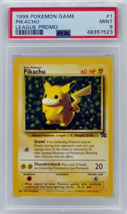 Pokemon Ivy Pikachu #1 Black Star League Promo PSA 9 MINT - Image 3