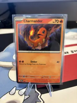 Pokemon TCG Scarlet & Violet Black Star Promo Charmander #47 Cosmos Rare - Image 1