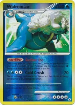 Walrein - 36/111 - Rare - Reverse Holo PL/MP, English Pokemon Rising Rivals - Image 1