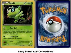 2017 Pokemon, XY Promos, #XY187 Celebi, Holo Black Star Promo - Image 1