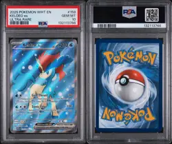 2025 POKEMON WHT EN-WHITE FLARE ULTRA RARE #159 KELDEO EX PSA 10 - Image 3
