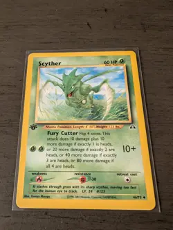 Pokemon 1st Edition Scyther Uncommon Neo Discovery 46/75 - Image 1