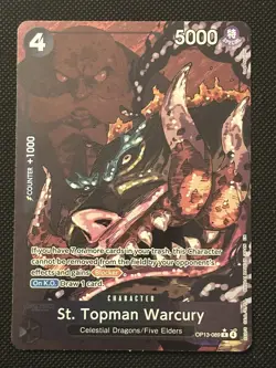 One Piece TCG St. Topman Warcury OP13-089 Alternate Art Alt English NM - Image 1