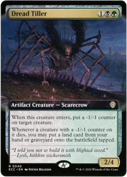 Dread Tiller (Extended Art) - 0040 - Commander: Lorwyn Eclipsed ECC - MTG - NM/M - Image 1