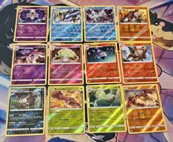 12x Pokemon Cards Bulk Lot Sun & Moon Era Reverse Holo Bundle - NM - Image 1