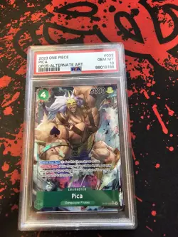 One Piece Card Game TCG Awakening Of The New Era OP05-032 Pica SR Alt Art PSA 10 - Image 1