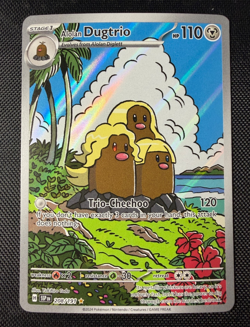 Pokemon Alolan Dugtrio Illustration Rare Holo 208/191 SV08 Surging Sparks NM - Image 1