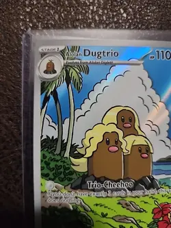 Alolan Dugtrio, Pokemon SV08: Surging Sparks Illustration Rare, 208/191 NM - Image 3