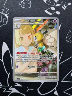 Lillie's Ribombee 164/159 Pokemon TCG S&V Journey Together Illustration Rare - Image 1