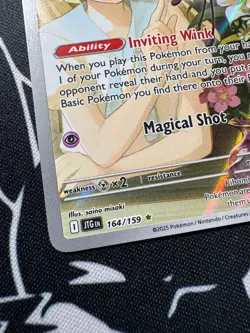 Lillie's Ribombee 164/159 Pokemon TCG S&V Journey Together Illustration Rare - Image 2