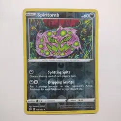 Spiritomb 2020 Rebel Clash Reverse Holo Rare Pokemon Card 116/192 (NM) - Image 1