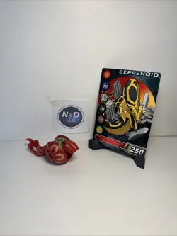 Bakugan Battle Brawlers B2 Pyrus Serpenoid 330G Classic W/Card RARE - Image 1